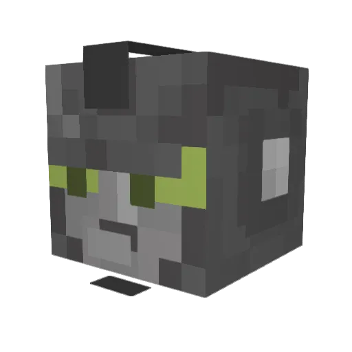 Zadhino Minecraft avatar head, 3D render