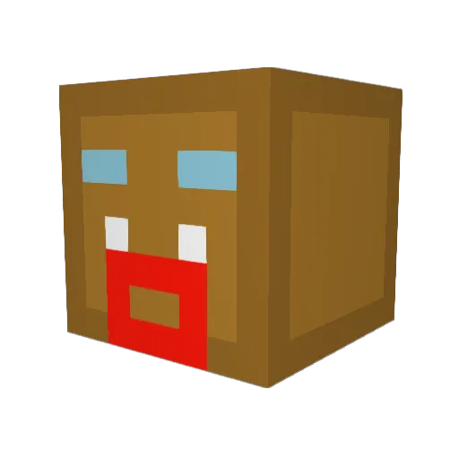 Zadies Minecraft avatar head, 3D render