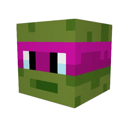 ZadrotBL Minecraft avatar head, 3D render