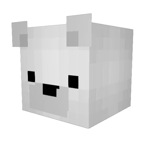 Zae9 Minecraft avatar head, 3D render