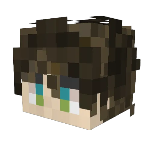 Zae_the_dread Minecraft avatar head, 3D render