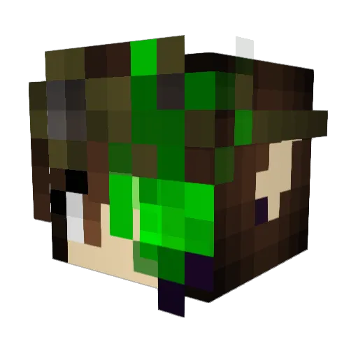 Zaeldya Minecraft avatar head, 3D render