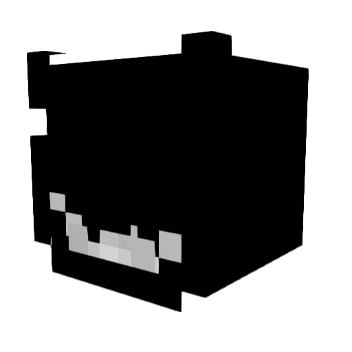 Zaenegro Minecraft avatar head, 3D render