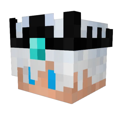 Zaf_Kings Minecraft avatar head, 3D render