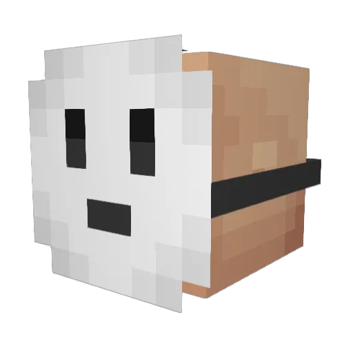 Zaffiny Minecraft avatar head, 3D render