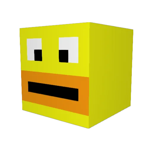 ZaffyYT Minecraft avatar head, 3D render