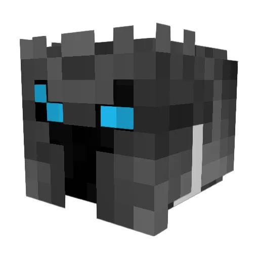 Zafrax Minecraft avatar head, 3D render