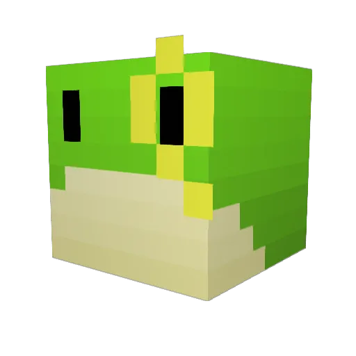 Zag___ Minecraft avatar head, 3D render