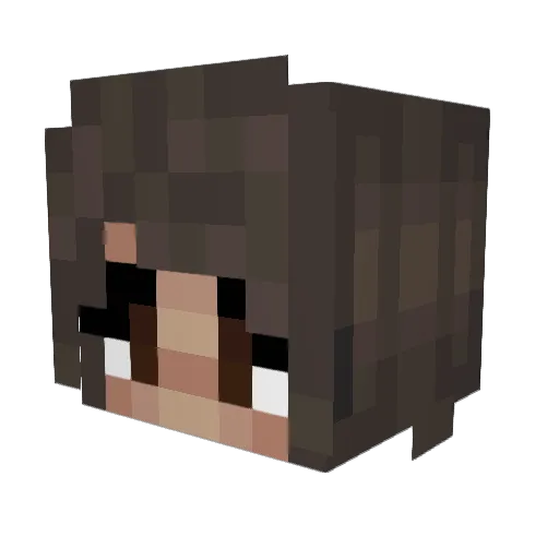 Zaga_ Minecraft avatar head, 3D render