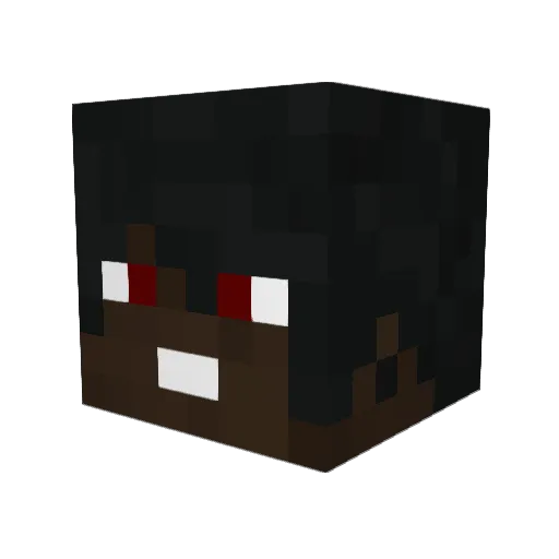 Zagam68 Minecraft avatar head, 3D render