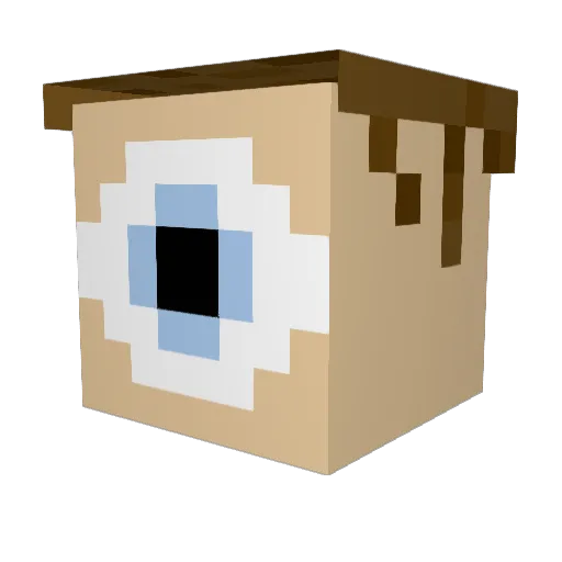 Zagaroothie Minecraft avatar head, 3D render