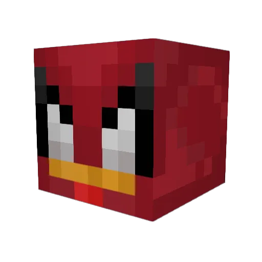 Zagrajmen Minecraft avatar head, 3D render
