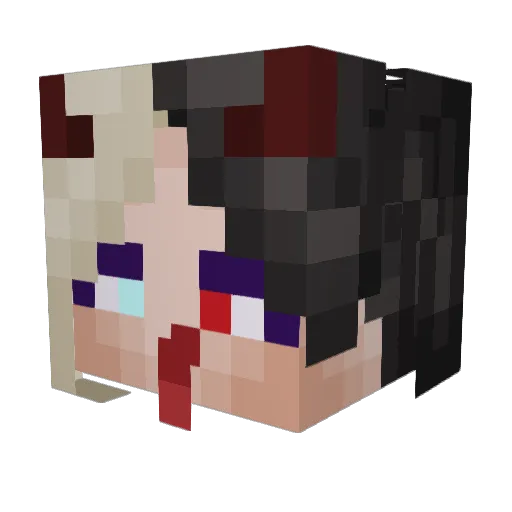 Zagreous_ Minecraft avatar head, 3D render