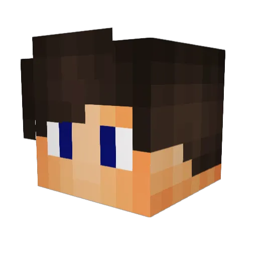 Zahar4ikForzik Minecraft avatar head, 3D render