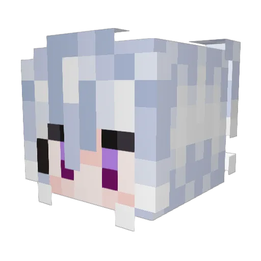 ZaharCH Minecraft avatar head, 3D render