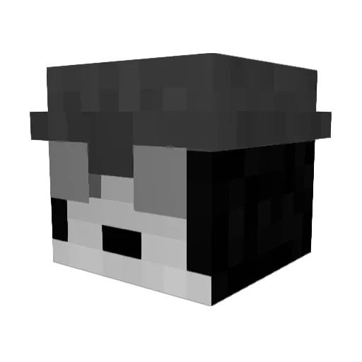 Zahariaa Minecraft avatar head, 3D render