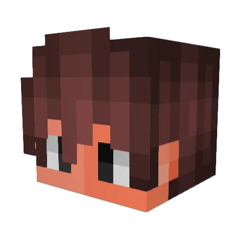 Zahatikoff Minecraft avatar head, 3D render