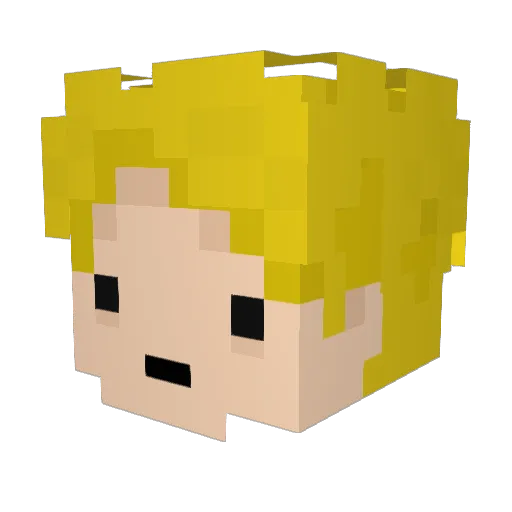 Zahi_Kell Minecraft avatar head, 3D render