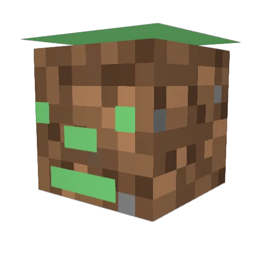 Zahoo0 Minecraft avatar head, 3D render