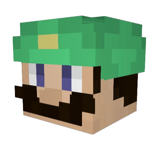 Zahorr Minecraft avatar head, 3D render