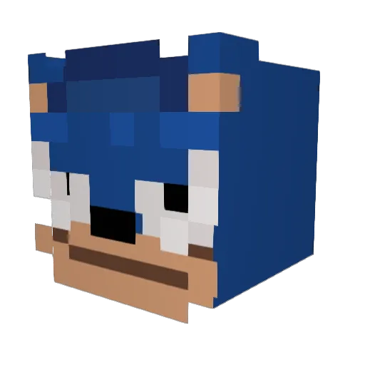 Zaian1 Minecraft avatar head, 3D render