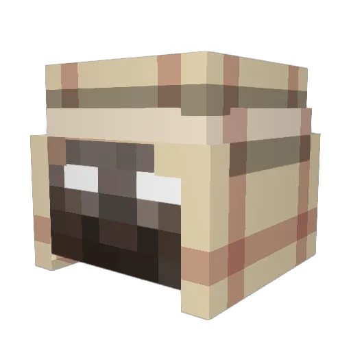 Zaiigo Minecraft avatar head, 3D render