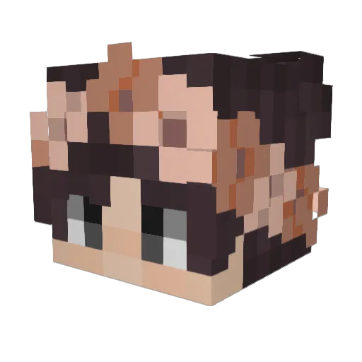 Zaiken_YT Minecraft avatar head, 3D render
