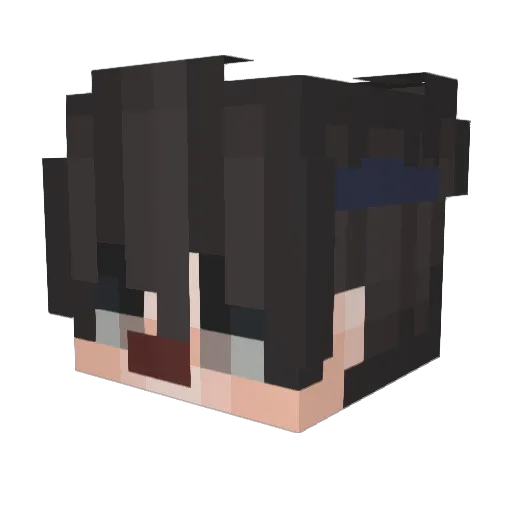 ZaikoDdos Minecraft avatar head, 3D render
