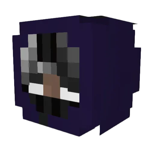 Zaiko_VZLA Minecraft avatar head, 3D render