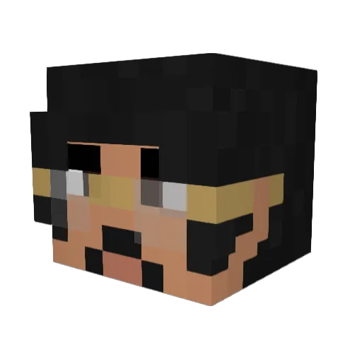 Zaimin27 Minecraft avatar head, 3D render