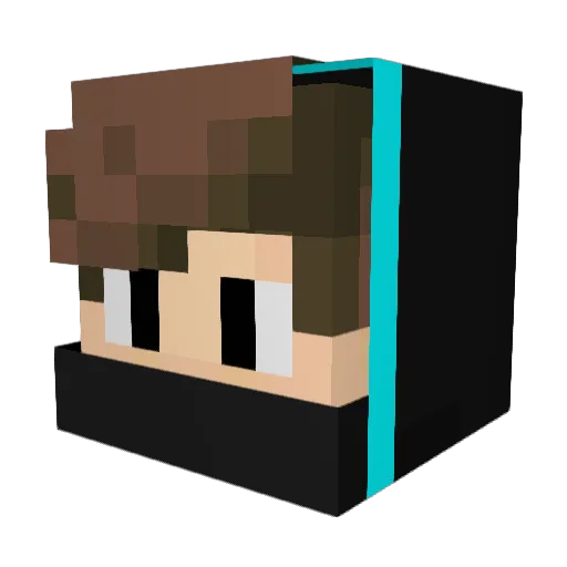 ZainAlden Minecraft avatar head, 3D render