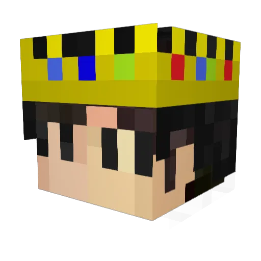 ZainWho Minecraft avatar head, 3D render