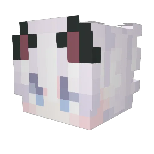 Zain_Zenpai Minecraft avatar head, 3D render