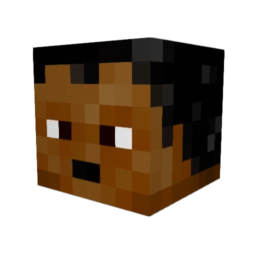 Zainath Minecraft avatar head, 3D render