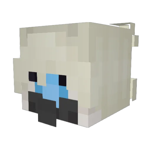 ZainiacTwT Minecraft avatar head, 3D render