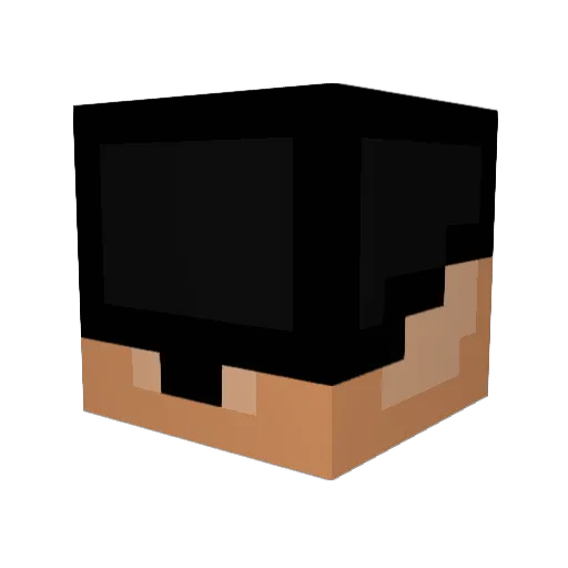 Zaiodic Minecraft avatar head, 3D render