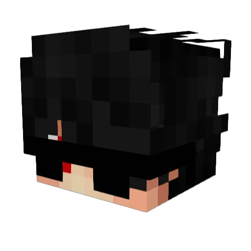 Zairow Minecraft avatar head, 3D render