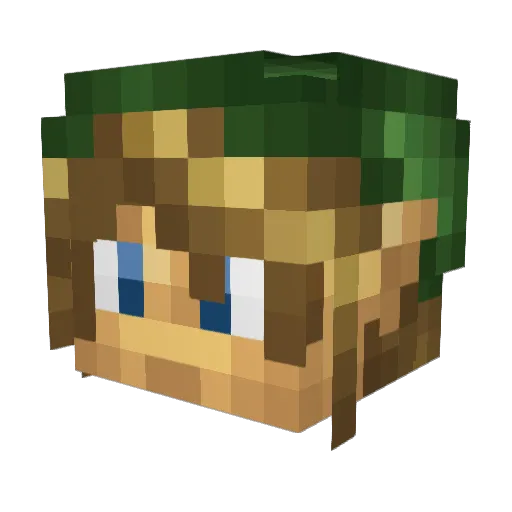 Zaiven101 Minecraft avatar head, 3D render
