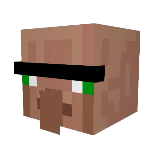 Zaja444 Minecraft avatar head, 3D render