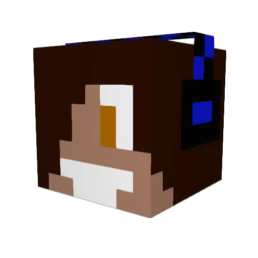 Zajacx1 Minecraft avatar head, 3D render