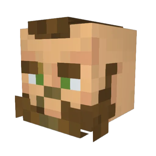 Zajit_ Minecraft avatar head, 3D render