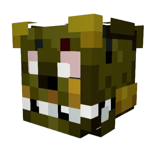 Zak28 Minecraft avatar head, 3D render