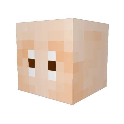 ZakAttak49 Minecraft avatar head, 3D render