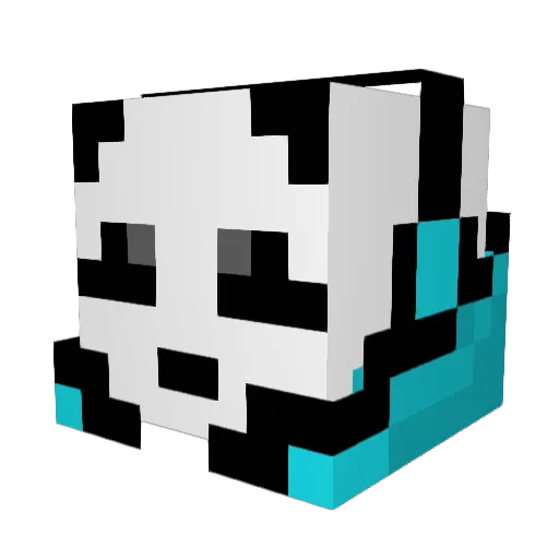 ZakDanger Minecraft avatar head, 3D render