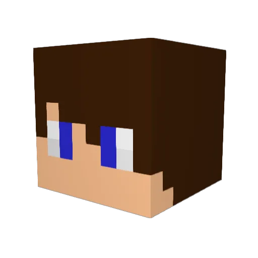 Zak_Lax Minecraft avatar head, 3D render