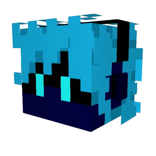 Zakaer_Prime Minecraft avatar head, 3D render