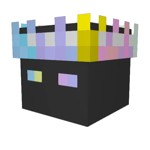 Zakazi Minecraft avatar head, 3D render