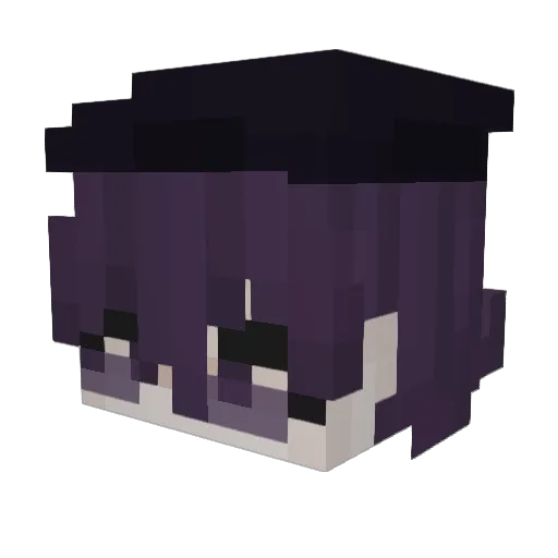 Zakchik Minecraft avatar head, 3D render