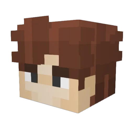 Zakeloss69 Minecraft avatar head, 3D render