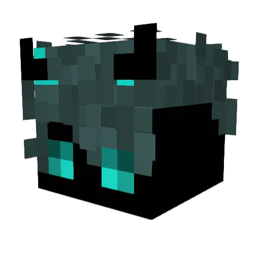 Zakerno Minecraft avatar head, 3D render